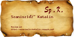 Szaniszló Katalin névjegykártya